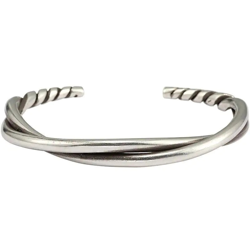 Twist Metal Cuff Bracelet Charm