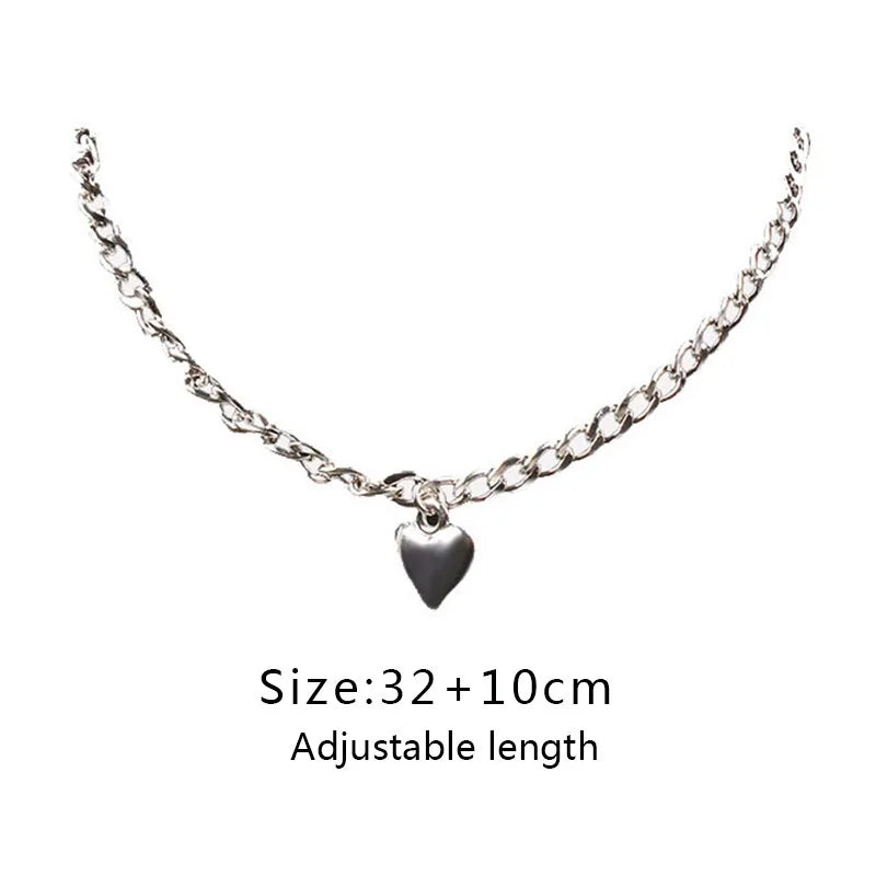 Gold Heart Lock Necklace