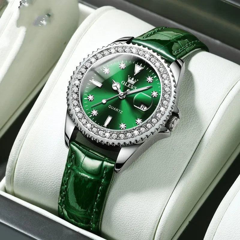 Diamond-encrusted Quartz Watch