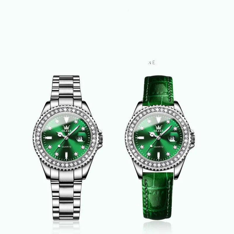 Diamond-encrusted Quartz Watch